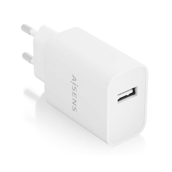 AISENS CARREGADOR USB 10W ALTA EFICIEMCIA 5V 2A BRANCO