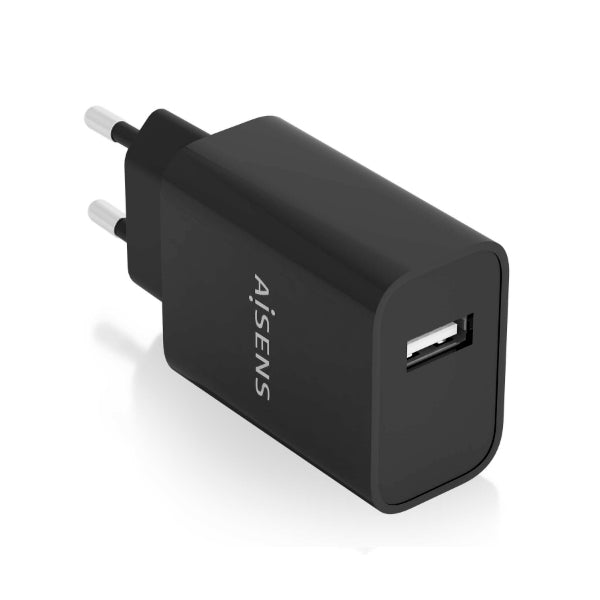 AISENS CARREGADOR USB 10W ALTA EFICIEMCIA 5V 2A PRETO