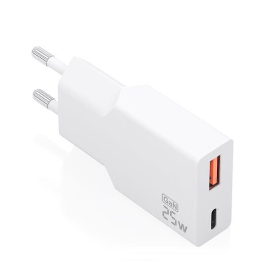 AISENS CARREGADOR ULTRA FINO GAN 25W 1XUSB-C PD3,0 QC4,0 1XUSB-A QC3,0
