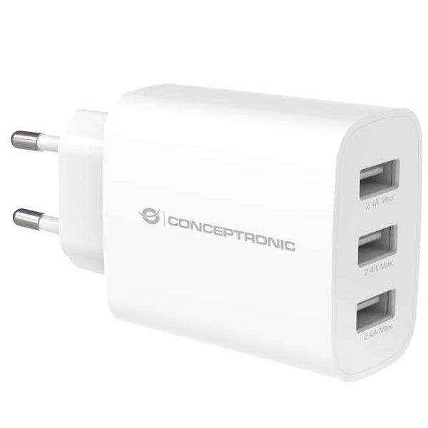 CONCEPTRONIC ALTHEA13W 3PORT 30W USB CHARGER