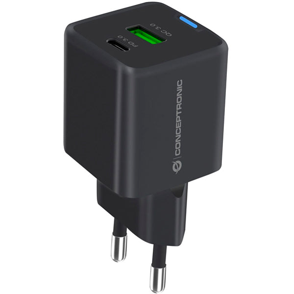 CONCEPTRONIC ALTHEA15B 2PORT 20W GAN USB PD CHARGER USB-C X 1