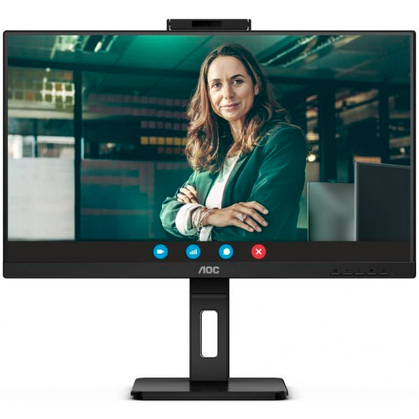 AOC MONITOR IPS 24" (23.8") 16:9 FHD HDMI DP USB COLUNAS WECBAM HAS 24P3CW