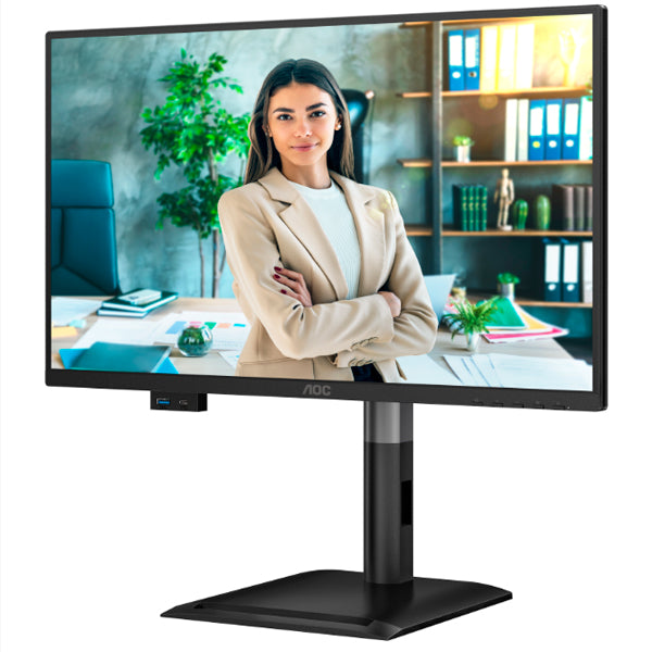 AOC MONITOR IPS 24" (23.8) FHD 120HZ VGA HDMI DP USB COLUNAS HAS PIVOT 24P4U