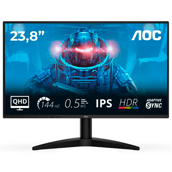 AOC MONITOR IPS 24" (23.8") 16:9 QHD 4MS 144HZ HDMI DP Q24B36X