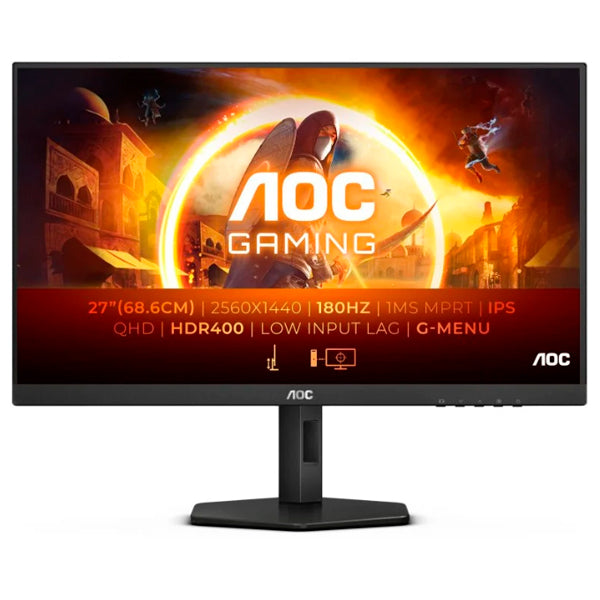 AOC MONITOR OLED 27" (26.5) QHD 0.03MS 360HZ HDMI DP USB HAS PIVOT Q27G4SDR