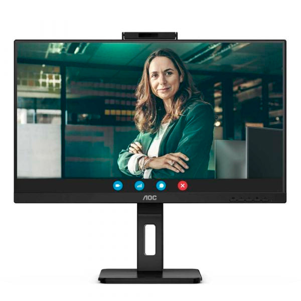AOC MONITOR IPS 27" QHD 4MS 75HZ HDMI DP USB-C COLUNAS WEBCAM HAS Q27P3CW