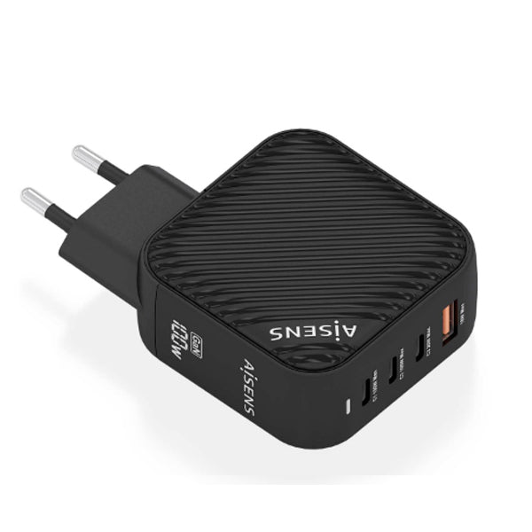 AISENS CARREGADOR GAN 100W 3XUSB-C PD3,0 QC4,0 1XUSB-A QC3,0