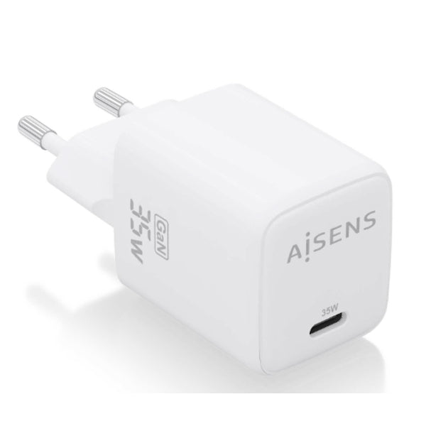 AISENS CARREGADOR GAN 35W 1XUSB-C PD3,0 QC4,0 BRANCO