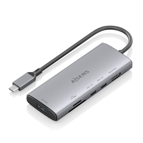 AISENS USB-C DOCK 6 EM 1 USB-C A 1XHDMI 1XUSB-A 10G 2XUSB-C 10G 1XSD 1XMICROSD