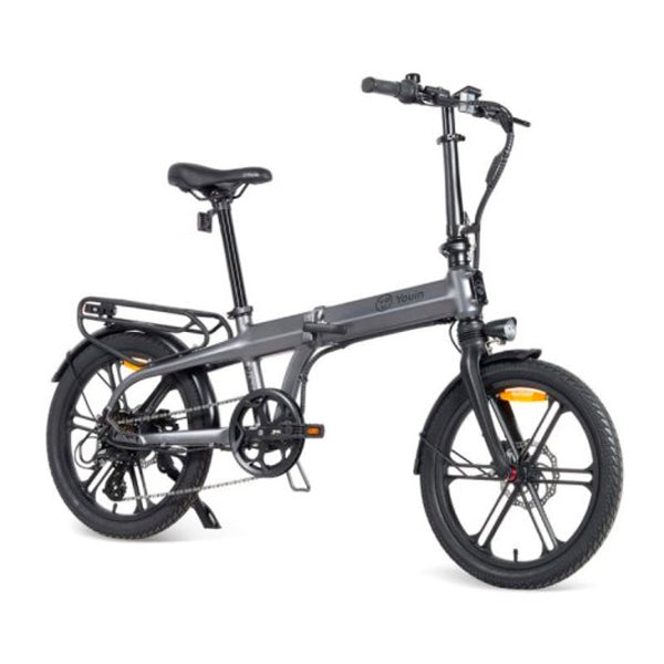 YOUIN BICICLETA URBANA ELÉTRICA PRAGA RODA DE 20" CINZA MATE
