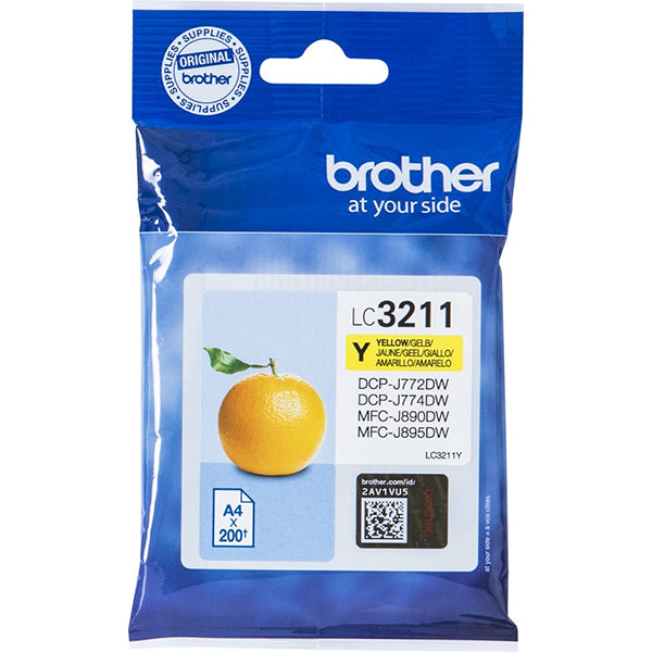 BROTHER TINTEIRO AMARELO LC3211Y