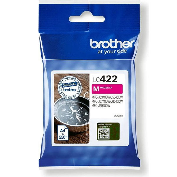 BROTHER TINTEIRO MAGENTA LC422M