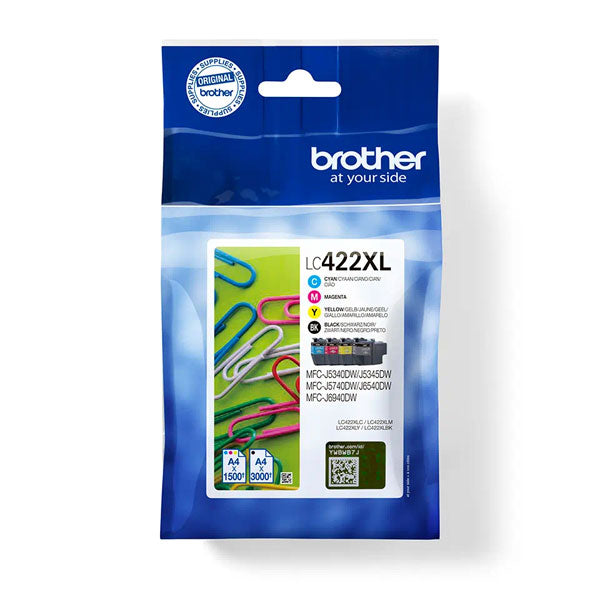 BROTHER TINTEIRO PACK 4 CORES LC422XL