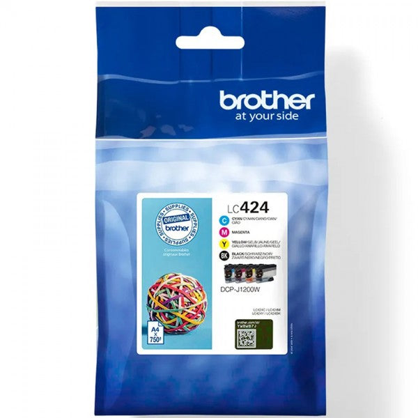 BROTHER TINTEIRO PACK 4 CORES LC424VAL