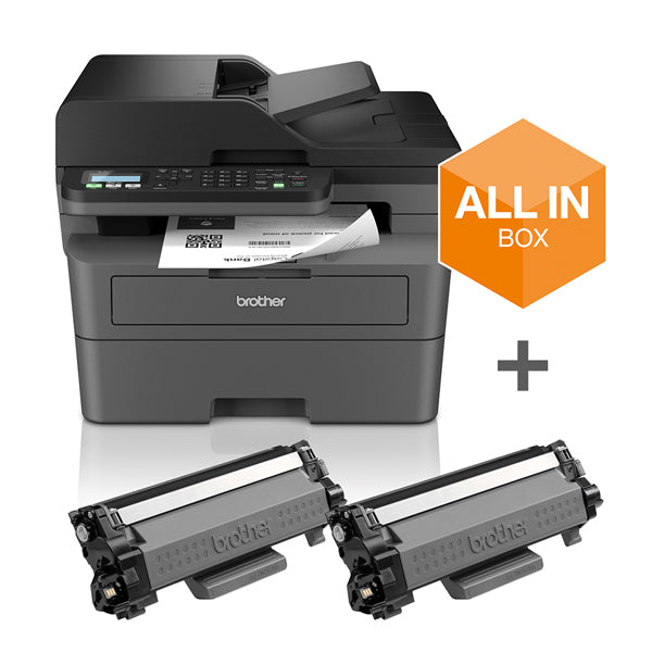 BROTHER MULTIF LASER MONO MFCL2827DWXL C/ 2TONERS XL