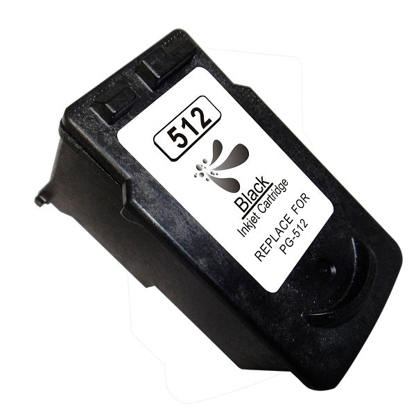 CANON PG-512 INK CARTRIDGE BLACK STANDARD CAPACITY 15ML 401 PAGES 1PACK