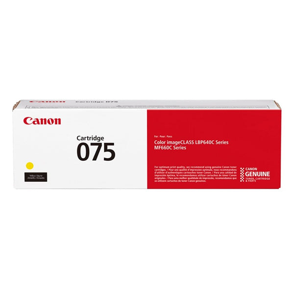 CANON TONER CARTRIDGE 075 Y