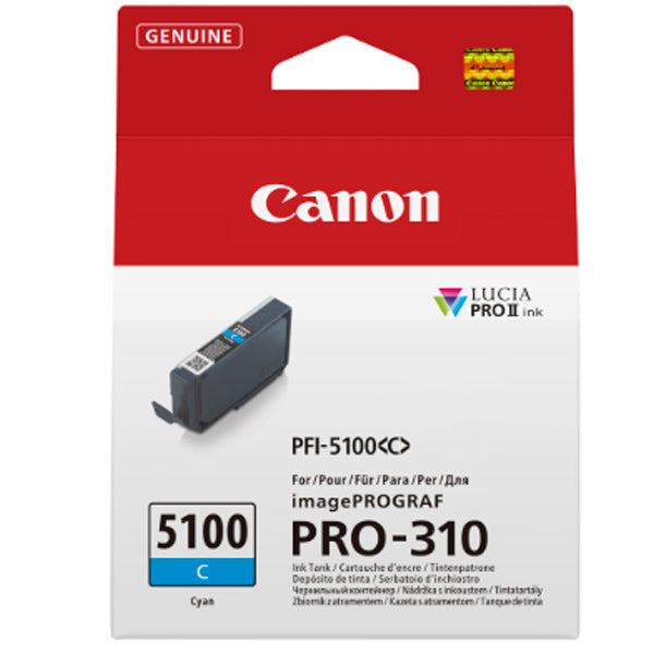 CANON PFI-5100 SERIES CYAN INK TANK