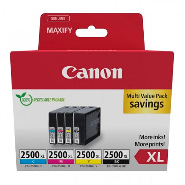 CANON TINTEIRO PACK 4 CORES PGI-2500XL