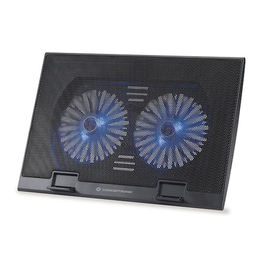 CONCEPTRONIC BASE PORTATIL 2XFANS 17.3" BLACK