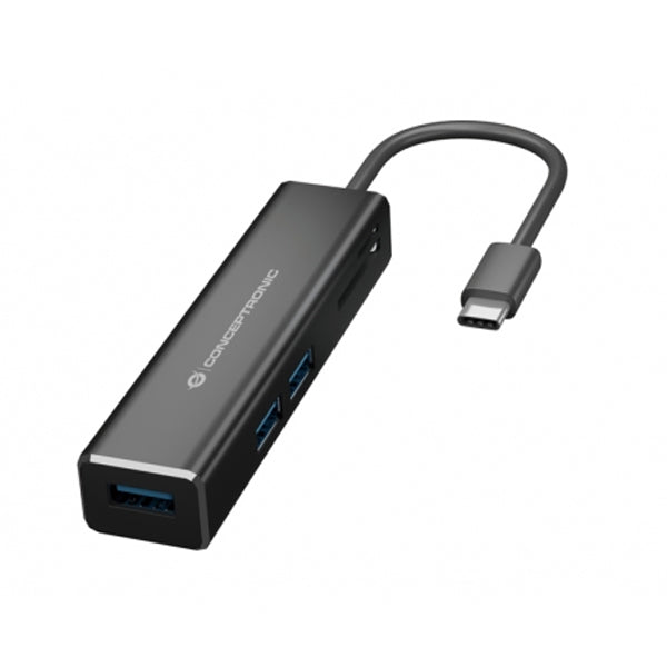 CONCEPTRONIC HUB USB-C 3XUSB3.0 1XCARD READER