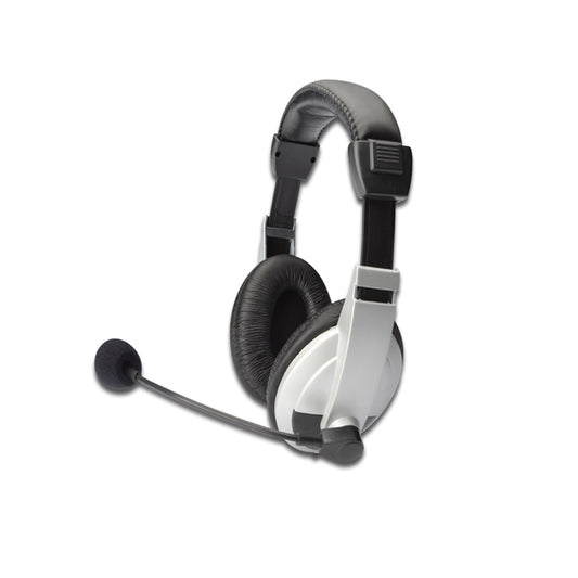 DIGITUS STEREO HEADSET W/ MICRO CABLE 18M W/VOLUME CONTROL 2X3.5 STEREO JACKS