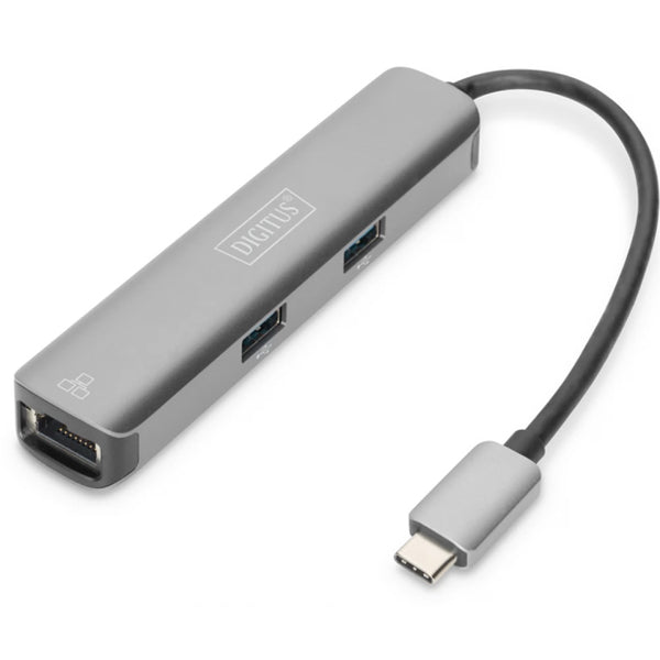DIGITUS DOCK STATION USB-C 5PORT HDMI 4K 30HZ 3X USB-A 1X RJ45