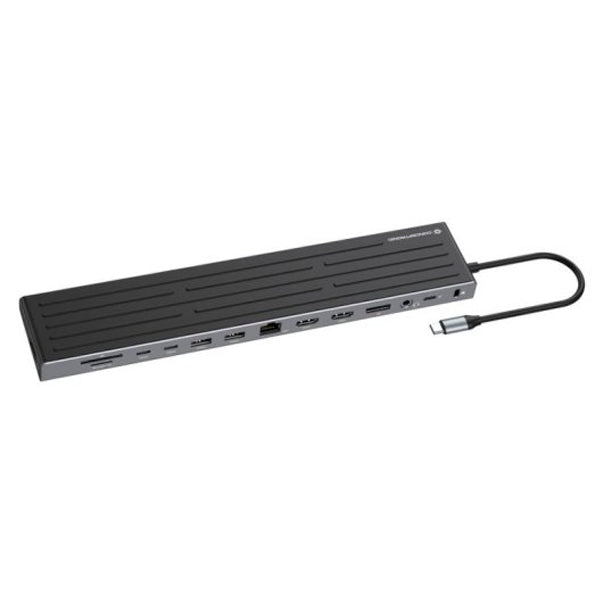 CONCEPTRONIC DOCK USB-C 1XHDMI 2XDP 3XUSB-C 3XUSB3.2 RJ45 CR 3.5 PD100W