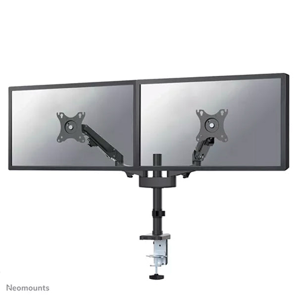 NEOMOUNTS DESK POLE MOUNT 2 SCREENS 17-27 BLACK