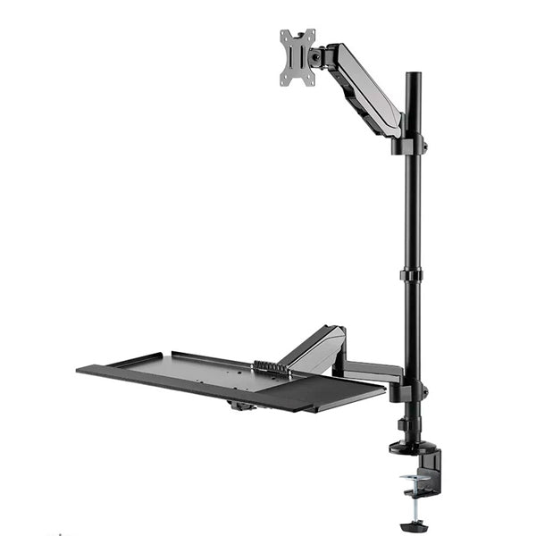 NEOMOUNTS DESK MOUNTED SIT-STAND WORKSTATION 1 SCREEN 17-32 BLACK