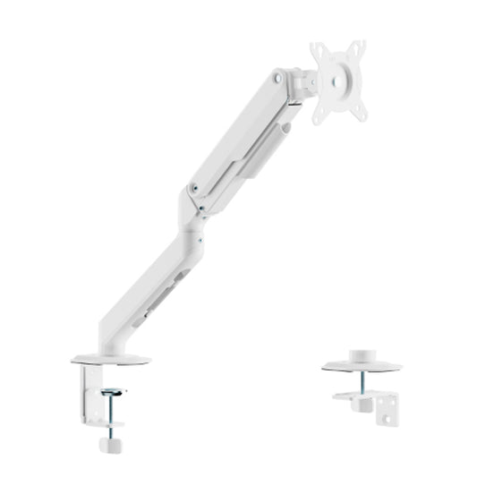 AISENS SUPORTE MONITOR MESA ECO CONTRAPESO GIRATORIO E INCLINÁVEL 17-32 BRANCO