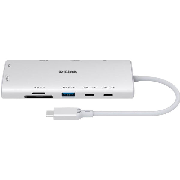 D-LINK HUB USB-C 10 EM 1 + RANHURA DE SD/MICROSD + RJ45 1GB