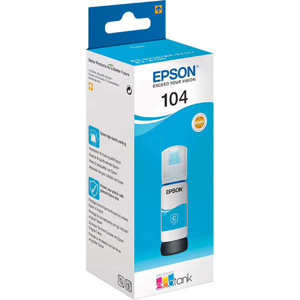 EPSON TINTEIRO AZUL 104 ECOTANK ET-2710/1810/28X/28X/28X/48X/14100