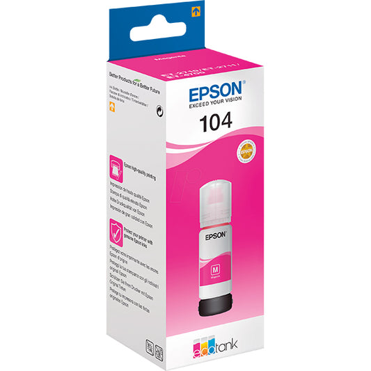 EPSON TINTEIRO MAGENTA 104 ECOTANK ET-2710/1810/28X/28X/28X/48X/14100