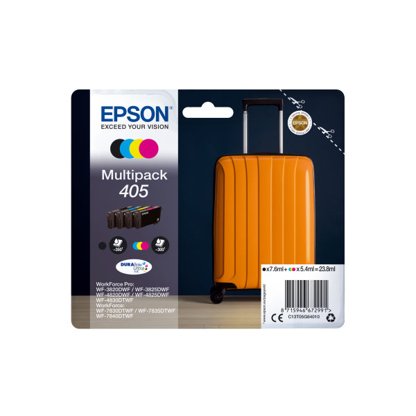 EPSON TINTEIRO PACK 4 CORES 405 WF-38XX/48XX