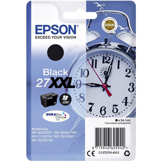EPSON TINTEIRO PRETO 27XXL WF-3620-40/WF-7110-7610-7620 MOQ4