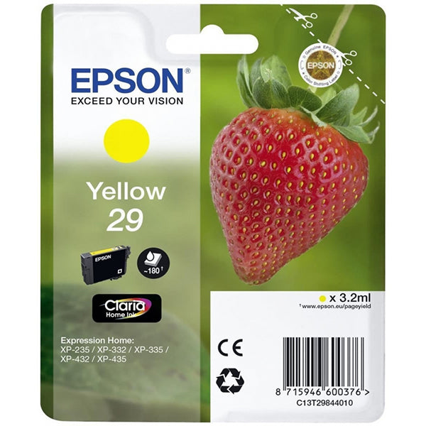 EPSON TINTEIRO AMARELO 29 CLARIA HOME XP235/332/335/432/435