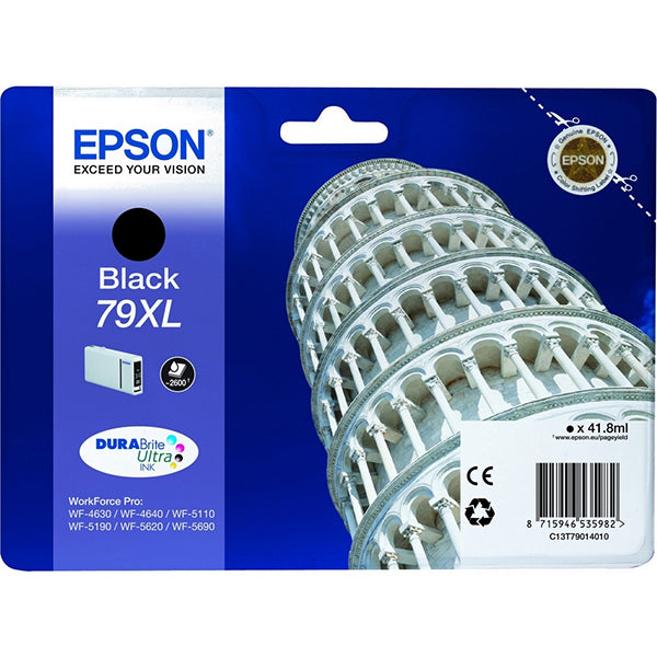 EPSON TINTEIRO PRETO XL 2600P WF-5620DWF/4630DWF/4640DTWF/5110DW/5690DWF/5190DW
