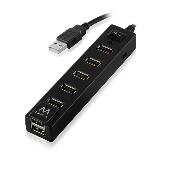 EWENT HUB USB2.0 7 PORT + SWITCH ON/OFF