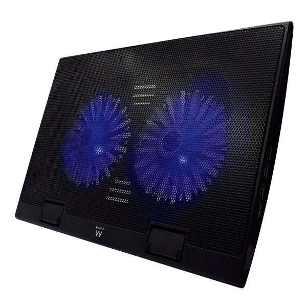 EWENT BASE PORTATIL 17" 2 SILENT LED FAN 4XUSB
