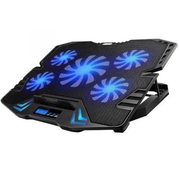 EWENT BASE PORTATIL 17" MULTI ANGLE STAND 5 LED FANS 2XUSB