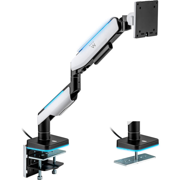 EWENT SUPORTE DE MESA GAMING RGB MONITOR 49" AMORTECEDOR GAS