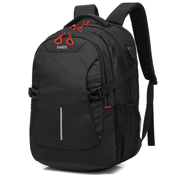 EWENT MOCHILA COM PORTA USB 15.6" BLACK/ GREY