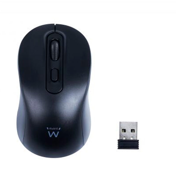 EWENT RATO WIRELESS SILENT BLACK 1600DPI