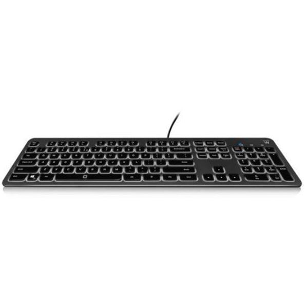 EWENT TECLADO SILENT & RETROILUMINADO USB