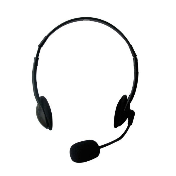 EWENT HEADSET COM MIC 2X JACKS 3.5"