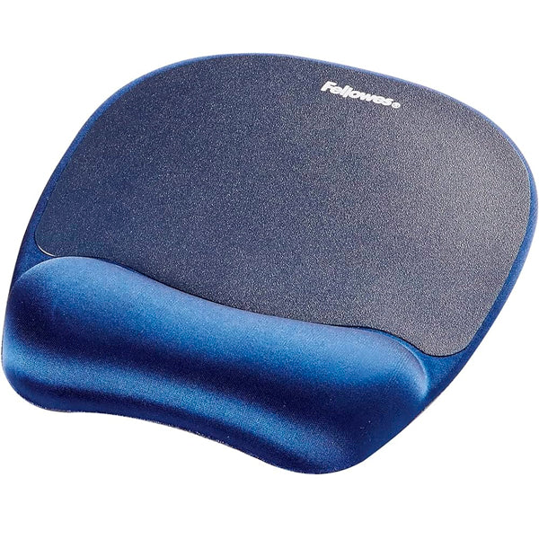 FELLOWES TAPETE PARA RATO C/APOIO PULSOS MEMORY FOAM AZUL ESCURO