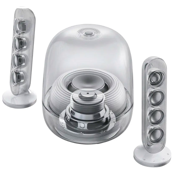 HARMAN KARDON COLUNAS 2.1 SOUND STICKS 5 BLUETOOTH E HDMI WHITE