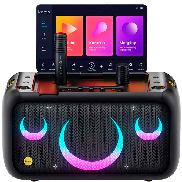 IKARAO COLUNA KARAOKE BREAK X1 TOUCHSCREEN 13.3" 2MICRO S/FIO 800 W PEAK POWER