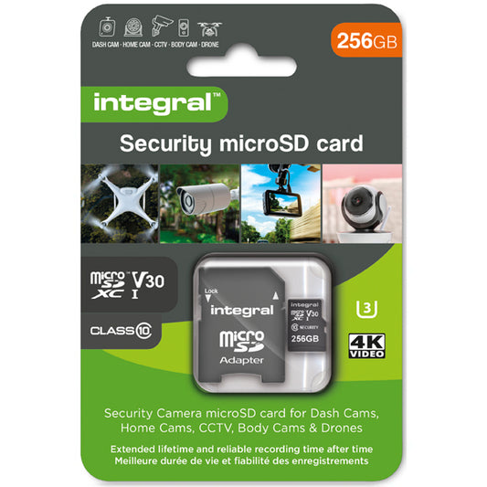INTEGRAL MICRO SD 256GB SECURITY HIGH ENDURANCE